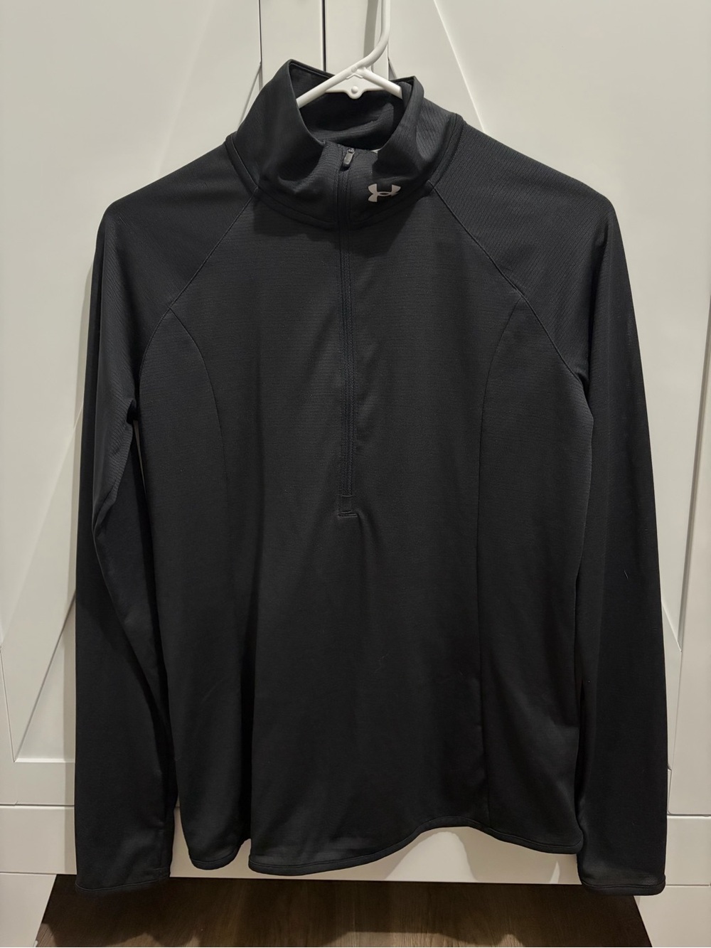 Under Armour Black Long-Sleeve Quarter-Zip Performance Top